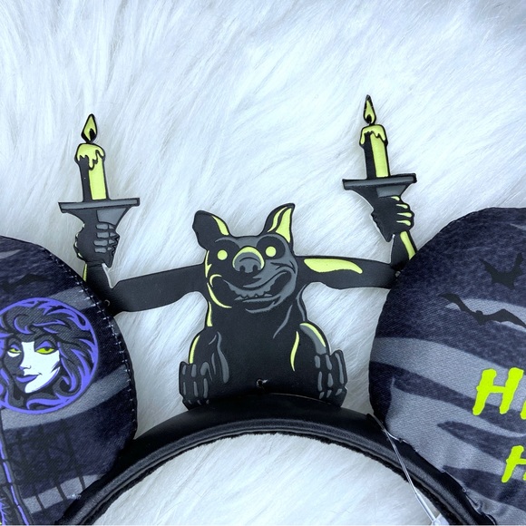 Disney Parks One Size Haunted House Mickey Ears NWT - Picture 3 of 11